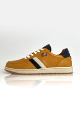 Steve McQueen Bull Yellow Leather Sneakers for Men